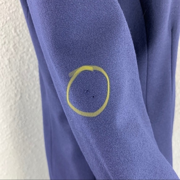 PENDLETON woman blazer Virgin Wool Two Button navy sz 8 business casual business - Picture 6 of 9